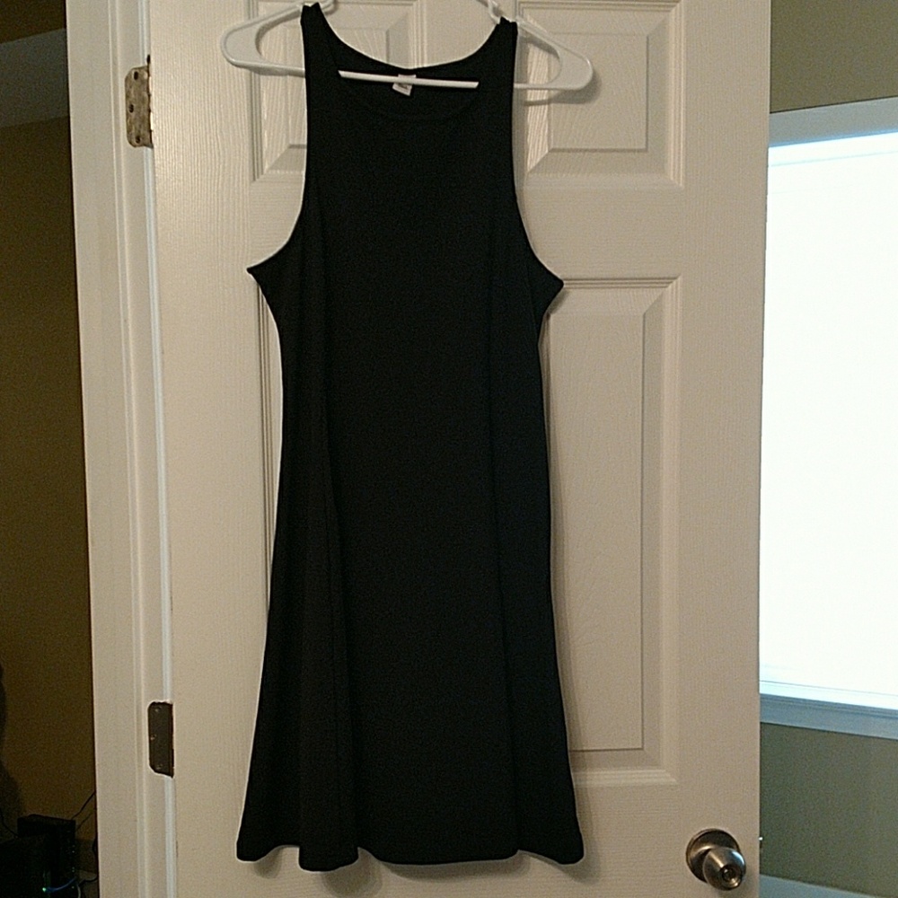 Old Navy Black Midi Dress